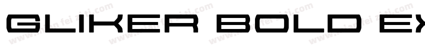 gliker bold expanded字体转换